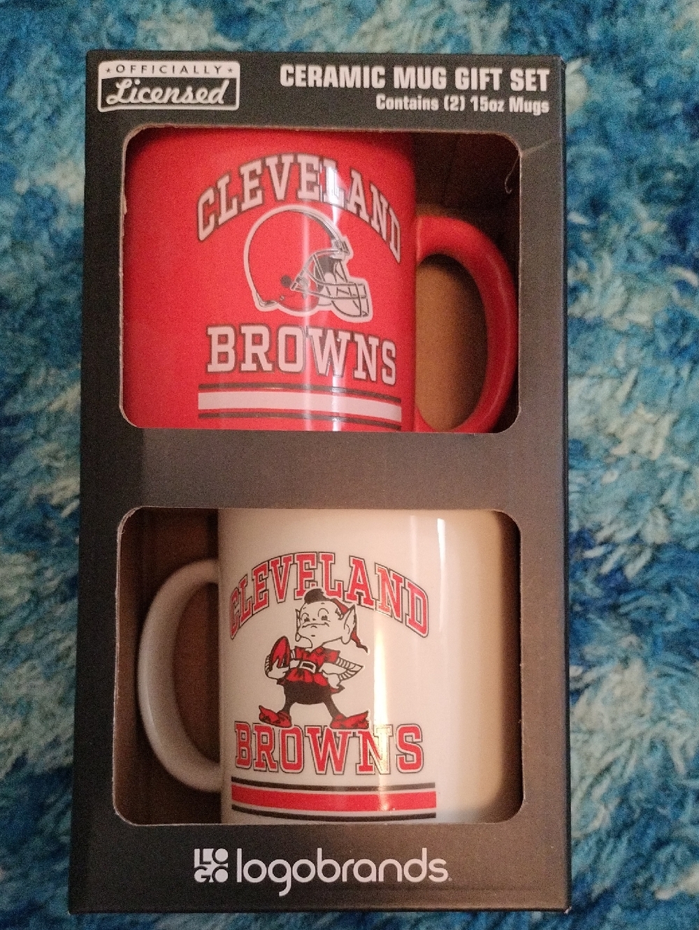 Cleveland Browns Ceramic Mug Gift Set - Orange & White